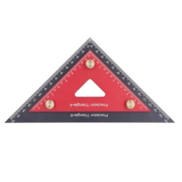 Imagem de Régua Triangular Dupla ZAWELIYO, Ferramenta de Viga Quadrada Triangular Removível de Liga de Alumínio Multifuncional de 4 e 6 Polegadas para Carpintaria Precisa