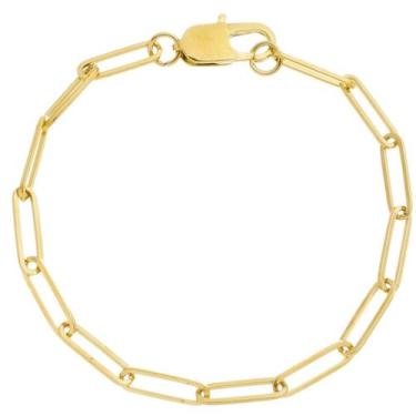 Imagem de Pulseira Masculina Banhado A Ouro 18k 4mm Barata Original - jewelery