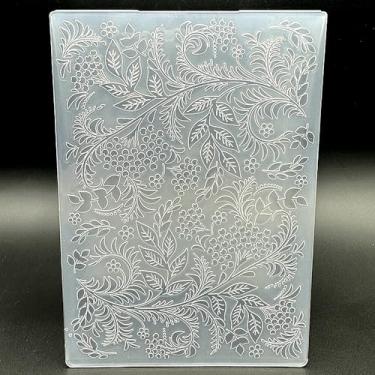 Imagem de Modelo de pasta de plástico em relevo, textura de baga de Natal, 12 x 17 cm para fazer cartões, faça você mesmo, scrapbook, papel, artesanato, artesanato, scrapbook, arte, decoração, scrapbook