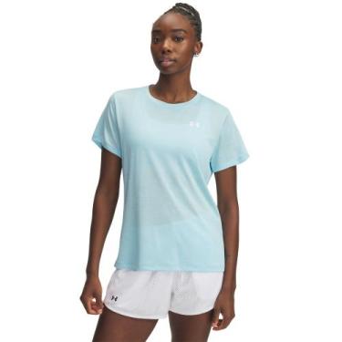 Imagem de Camiseta de Treino Under Armour Tech Twist Feminina, Azul, P