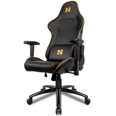 Imagem de Cadeira Gamer Netenho Miramar V2, Preto e Dourado, NT-MRM-V2