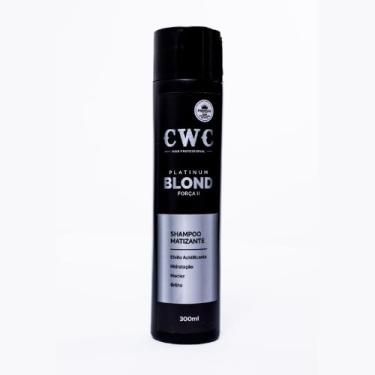 Imagem de Shampoo Matizador Blond Platinum CWC Hair Professional 300ml– Neutraliza Tons Amarelados, Brilho e Proteção para Cabelos Loiros e Grisalhos (300ml)