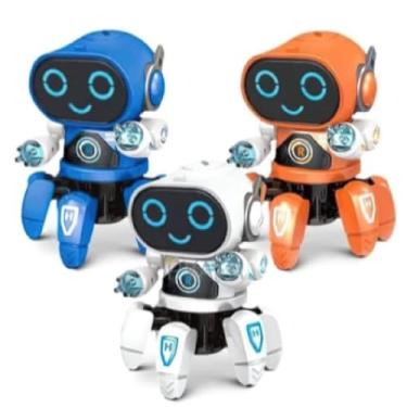 Imagem de Robô Aranha Spider Brinquedo Infantil Interativo Dançarino 6 Pernas com Luzes Música e Movimento Educativo Eletrônico Presente Criança Menino Menina