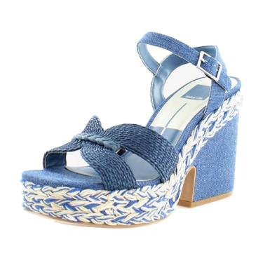 Imagem de Dolce Vita Sandália feminina Cale Slide, Jeans azul, 6