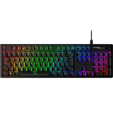 Imagem de Teclado Mecânico Gamer HyperX Alloy Origins HX Red ABNT2 RGB