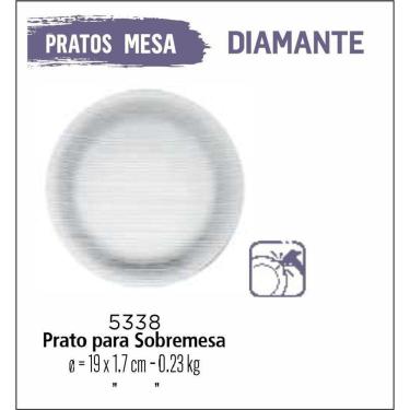 Imagem de Jogo De Prato Diamante 12 Prato Sobremesa - Lanche - Vidro