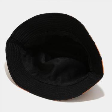 Imagem de Chapéu de balde bonito chapéu pescador chapéus para mulheres, reversív