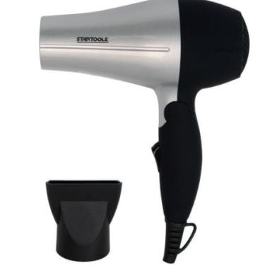 Imagem de Secador de Cabelo Portátil 1200W Bivolt Manual – Leve, Dobrável e Compacto para Viagem – 2 Velocidades – Cinza