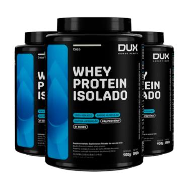 Imagem de Kit 3 Whey Protein Isolado Dux Coco 900g
