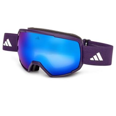 Imagem de adidas Óculos de sol ovais com máscara injetada, violeta fosco, 0