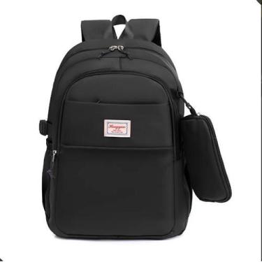 Imagem de Mochila Escolar Com Estojo Multiuso Para Faculdade Trabalho Dia A Dia 