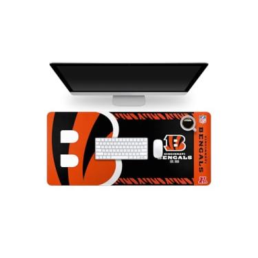 Imagem de FOCO NFL Official Established Primary Logo Wordmark Home Office Desk Pad Mouse Pad 89 cm x 40 cm (Cincinnati Bengals)