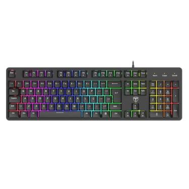 Imagem de Teclado Membrana Gamer T-Dagger Echo RGB Preto T-TGK109