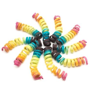 Imagem de Glaciart One Mini brinquedo de feltro para gatos de mola – 10 peças de enriquecimento macio felpudo 100% lã natural - conjunto de brinquedos de gato extensível interativo - seguro para animais de