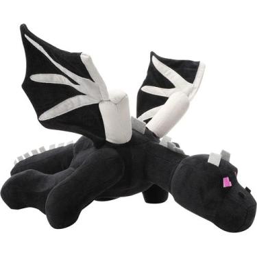 Imagem de Almofada de brinquedo de pelúcia Black Dragon Plush 60 cm para criança