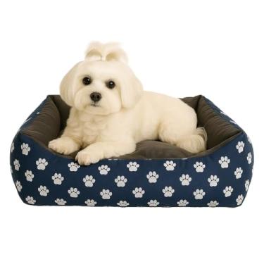 Imagem de Cachorro Casinha Grande GG Cama Pet Caes 45 * 45/55 * 55/80 * 60/100 * 90cm(XG (100X90X15CM),AZUL)