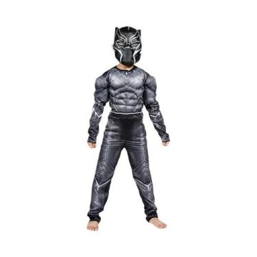 Imagem de Fantasia De Super-Herói Para Crianças, Macacão Musculoso, Máscara De H