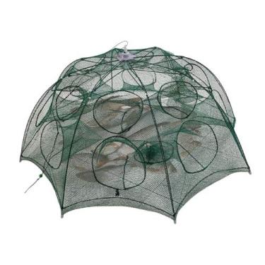 Imagem de Armadilha Peixe Covo Pesca 16 Furos Pescaria Isca Lambari Camarao Siri