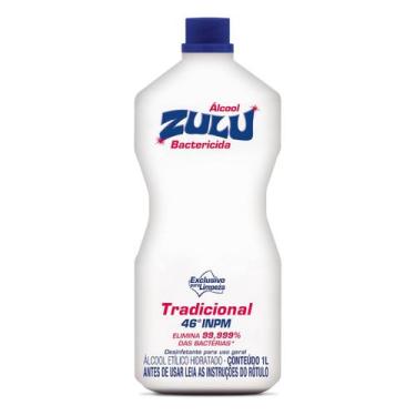 Imagem de Álcool Líquido Bactericida Tradicional 46Inpm Zulu 1l - Zumbi