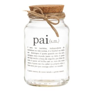 Imagem de Pote De Vidro Hermético 500ml Com Tampa De Rolha Para Armazenar Temperos, Biscoitos E Artesanato(Pai)