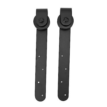 Imagem de ZAWELIYO Kit de Ferragens para Porta de Celeiro Mini Trilho de Porta de Celeiro Deslizante Suave para de Desvio Duplo único, Fácil de Instalar para Estudo de Sala de Estar de Quarto, Material de Aço