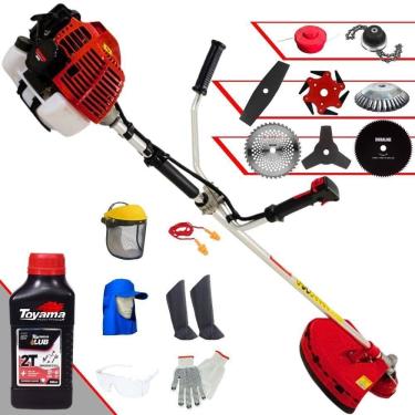 Imagem de Roçadeira Kawashima Kw43l 43c 1,7hp + Faca 2 Pontas + Faca 40 Dentes + Faca 80 Dentes + Trimmer + Escova 38c + Faca 6 Pontas