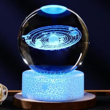 Imagem de Precious Memorial Bola de cristal de 80 mm 3D - estatuetas colecionáveis (sistema solar)