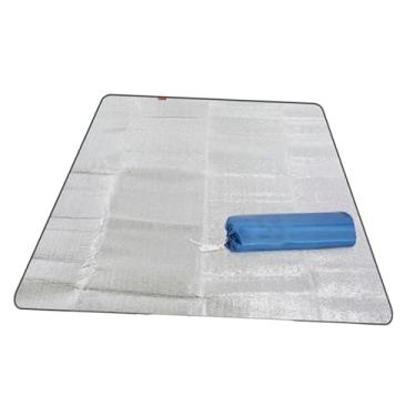 Imagem de predolo Tapete de acampamento, lona de chão, almofada de alumínio, prática, profissional, dobrável e impermeável para piqueniques ao ar livre, 200cmx200cm