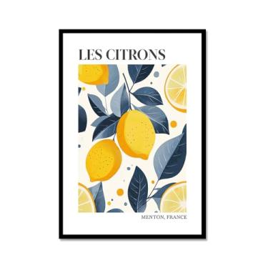 Imagem de Pôster colorido de limão, citrinos e laranjas, mercado de frutas, vintage, arte de parede, decoração de cozinha, pintura em tela para sala de jantar e quarto (SKU2,20,3 x 30,5 cm = (20 x 30 cm