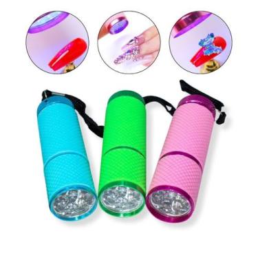 Imagem de Kit 3 Lanternas Ultravioleta Led Uv Secagem Unhas De Gel - Arte Seduca