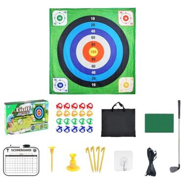 Imagem de Tapete de Treino de Golfe - Equipamento para Exercício Desportivo,Tapete de Putting de Golfe Interativo | para Crianças Iniciantes Interior Exterior Casa Quintal Escritório Relvado Garagem Pátio