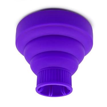 Imagem de Semme Acessório Difusor de Secador de Cabelo Silicone Leve Dobrável Ventilador Portátil para Cacheados Aumenta o Volume Define Os Cachos Minimiza o Frizz Casa Salão de Viagem (3)