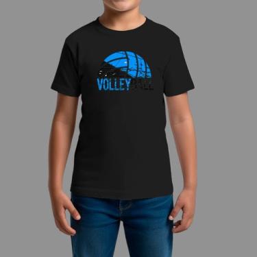Imagem de Camisa Básica Casual Gola Redonda Volley Somb - RodLiwes, Preto, 8