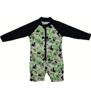 Imagem de Macacão Bebê Praia/Piscina Menino c/  Proteção UV 50+  Tucano Grow Up-Masculino