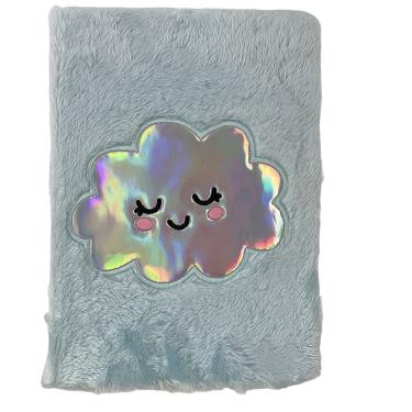 Imagem de Caderneta Pelúcia Nuvem Compacta 80 Folhas School Basics Capa Acolchoada