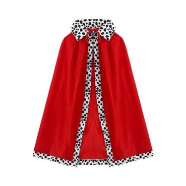 Imagem de Capa de Rei Vermelho em Veludo para Halloween - Adulto e Infantil - co