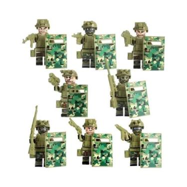 Imagem de Mini Bonecos Humanoides Soldados Blocos De Montar Personagens De Desen