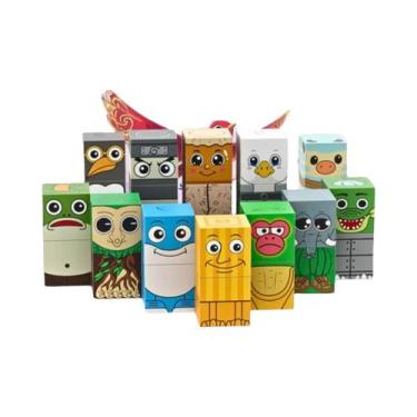 Imagem de Blocos De Construção Magnéticos Italiano Brainrot Tung Tung Sahur Figu