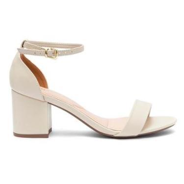 Imagem de Sandália Feminina Salto Médio Grosso-Feminino