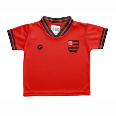 Imagem de Camiseta Bebê Flamengo Vermelha Licenciada - Torcida Baby
