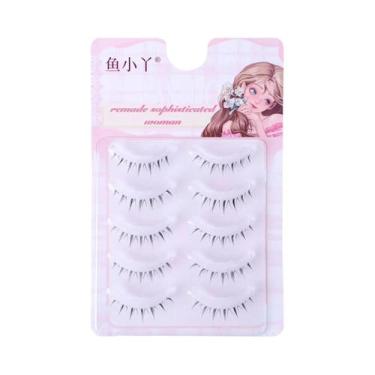 Imagem de Cílios Postiços Antigos Estilo Cartoon 4-8mm, 5 Pares, Cílios Naturais