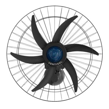 Imagem de Ventilador De Parede Ventisol Falcon 60cm Preto 220V
