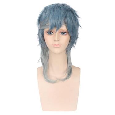 Imagem de Peruca Daily Face Hair Anime Cosplay sintética de 40 cm para Lolita - 