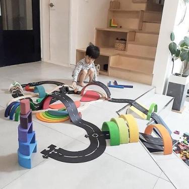 Imagem de Brinquedos educativos para rodovias infantis Flexible Puzzle Track Ga 