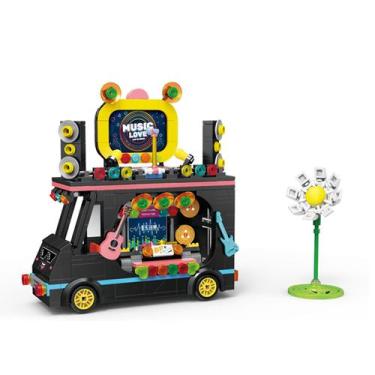 Imagem de Conjunto de brinquedos modelo Kids Building Blocks Bricks Snack Truck 
