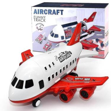 Imagem de Modelo de brinquedo de avião infantil, tamanho grande, vermelho - Gloo