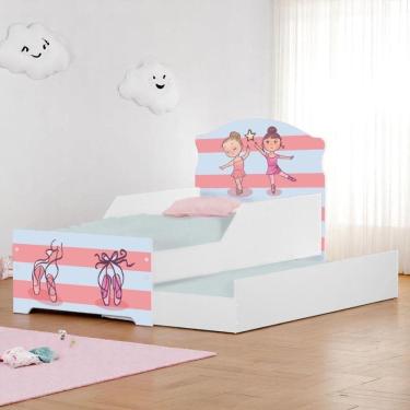 Imagem de Bi Cama Infantil 153cm X 79cm Kmcb Bailarinas