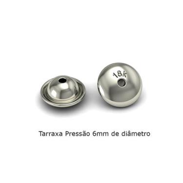 Imagem de 1 Tarraxa de Brinco Adulto Pressão 6 milímetros Ouro Branco 18K Univer