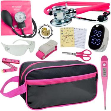 Imagem de Kit Enfermagem Aparelho Pressão Esteto Frete Grátis Promocao - Love Sa