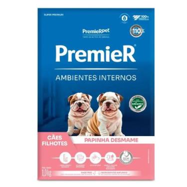 Imagem de Papinha Desmame Premier Ambientes Internos Cães Filhotes 1kg